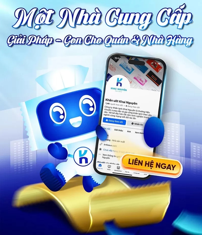 Đặt bao đũa, khăn lạnh cho nhà hàng cao cấp tại Khai Nguyên