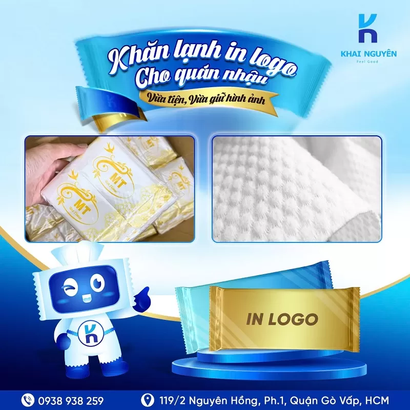 Khăn lạnh in logo được không?
