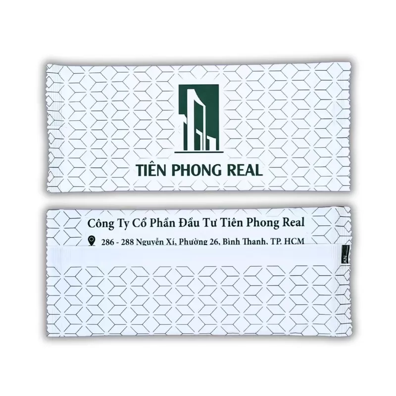 Mẫu khăn lạnh công ty cổ phần đầu tư Tiên Phong Real