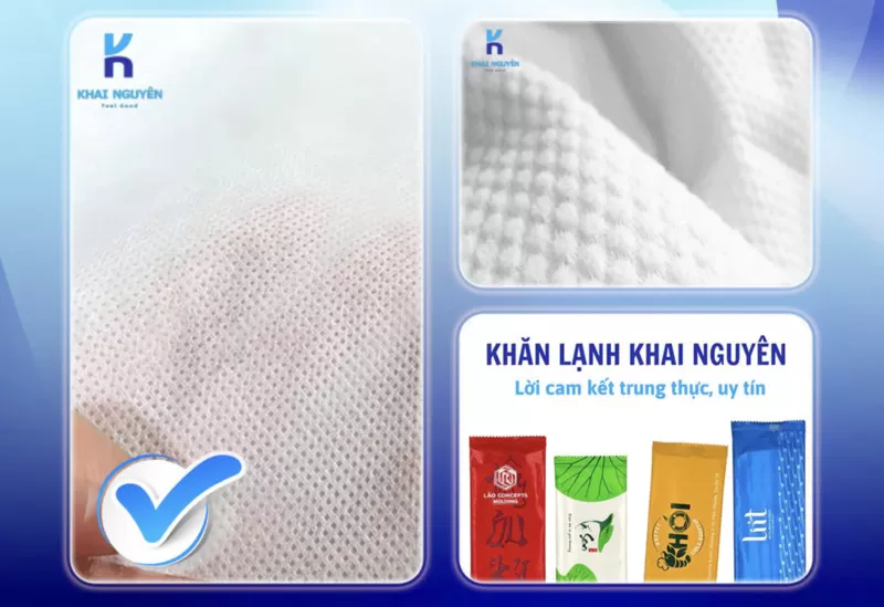 Cấu tạo của khăn giấy ướt, khăn lạnh