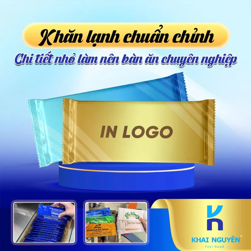 Có nên in logo khăn ướt cho quán ăn không?