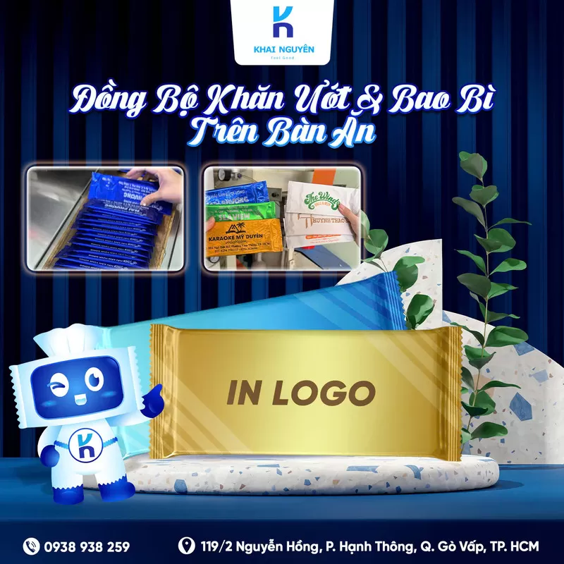 Giới thiệu khăn vải ướt in logo thương hiệu riêng